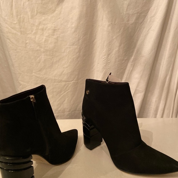 Ateliermix black leather:suede boots 10 - Picture 5 of 8
